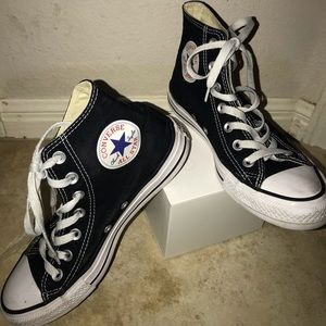 Women’s Size 7 Black high tops! Great condition!